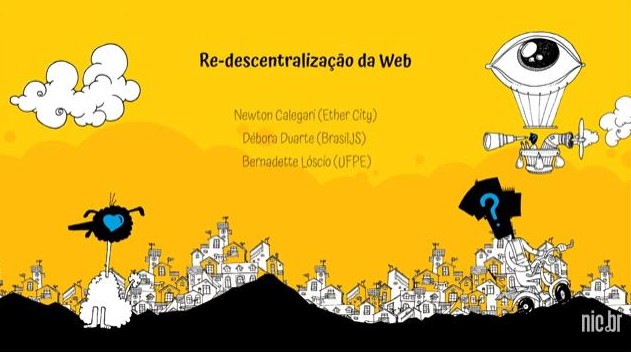 Capa da apresentação utilizada na Conferência Web.br de 2019. 

Contém o título, o nome dos palestrantes e uma arte de fundo utilizada em todas as palestras da conferência.